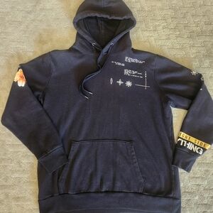 No Boudaries Men's Black Hoodie With Feel Good Quotes